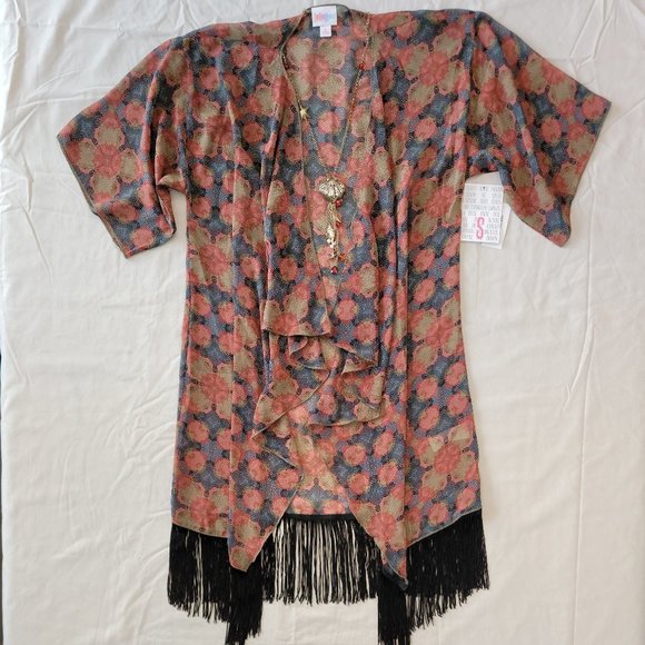 LuLaRoe Monroe Kimono- Small - Picture 3 of 3